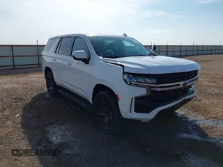 2021 Chevrolet Tahoe Commercial z VIN 1GNSKLED2MR374859, wystawiony jako IAAI lot #40736376 z przebiegiem 83 417 mil mil oraz . Historia ofert i sprzedaży dostępna na DreamBid. Obrazek 1.