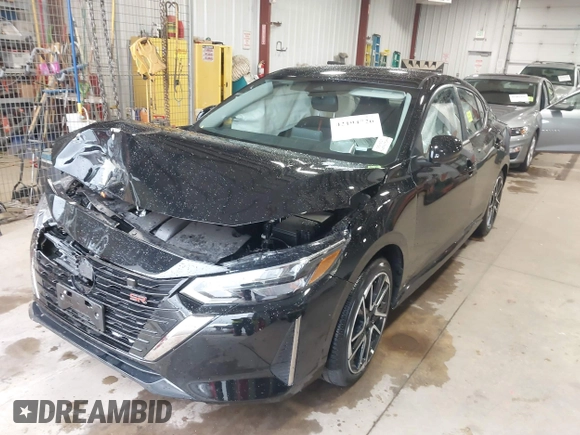 2025 Nissan Sentra SR with VIN 3N1AB8DV2SY306941, listed as a IAAI auction lot 42194726 with 2,509 mi miles and . Bid and sale history available at DreamBid. Image 18.