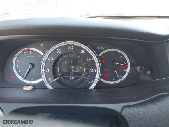 2015 Honda Accord Sedan LX with VIN 1HGCR2F38FA053825, listed as a IAAI auction lot 41671831 with 160,432 mi miles. Bid and sale history available at carsss.com. Image 7.