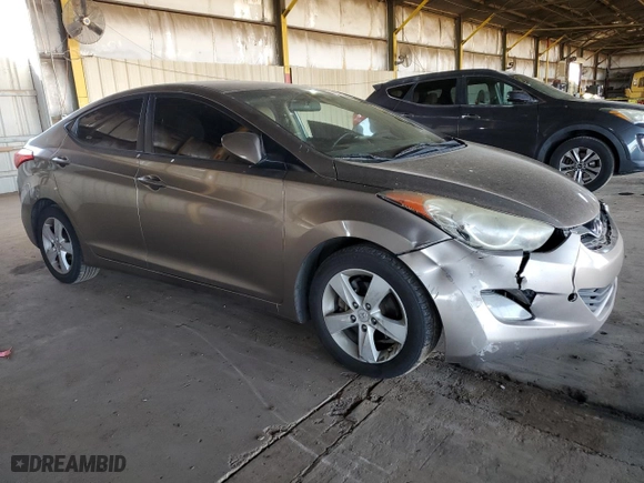 2012 Hyundai Elantra Limited with VIN 5NPDH4AE1CH062039, listed as a Copart auction lot 45920445 with 137,493 mi miles and Salvage Title. Bid and sale history available at carsss.com. Image 4.