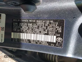 2016 Toyota Corolla L with VIN 2T1BURHE7GC564987, listed as a IAAI auction lot 42084906 with 113,722 mi miles and . Bid and sale history available at DreamBid. Image 9.