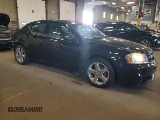 2013 Dodge Avenger SXT with VIN 1C3CDZCB6DN630928, listed as a Copart auction lot 62870735 with 122,098 mi miles and Salvage title. Bid and sale history available at DreamBid. Image 4.