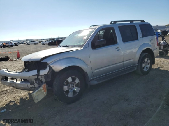 2008 Nissan Pathfinder S with VIN 5N1AR18U88C631446, listed as a Copart auction lot 50640055 with 342,879 mi miles and Salvage Title. Bid and sale history available at carsss.com. Image 1.