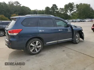 2014 Nissan Pathfinder Platinum with VIN 5N1AR2MM9EC735984, listed as a Copart auction lot 69788534 with 126,810 mi miles and Salvage Title. Bid and sale history available at carsss.com. Image 3.