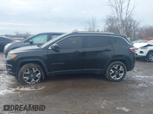 2020 Jeep Compass Limited with VIN 3C4NJDCB1LT146793, listed as a IAAI auction lot 41661239 with 91,148 mi miles and . Bid and sale history available at DreamBid. Image 14.