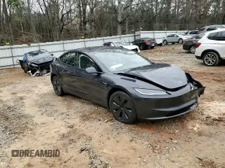 2024 Tesla Model 3 with VIN 5YJ3E1EA8RF755854, listed as a Copart auction lot 45986995 with 7,374 mi miles and Salvage Title. Bid and sale history available at DreamBid. Image 11.