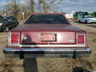 1987 Ford Ltd Crown Victoria with VIN 2FABP73F8HX128759, listed as a Copart auction lot 49956845 with 0 mi miles and Salvage Title. Bid and sale history available at carsss.com. Image 6.