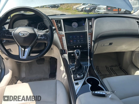 2019 Infiniti Q50 3.0t LUXE with VIN JN1EV7AP5KM512847, listed as a Copart auction lot 53725145 with 88,787 mi miles and Clean Title. Bid and sale history available at carsss.com. Image 9.