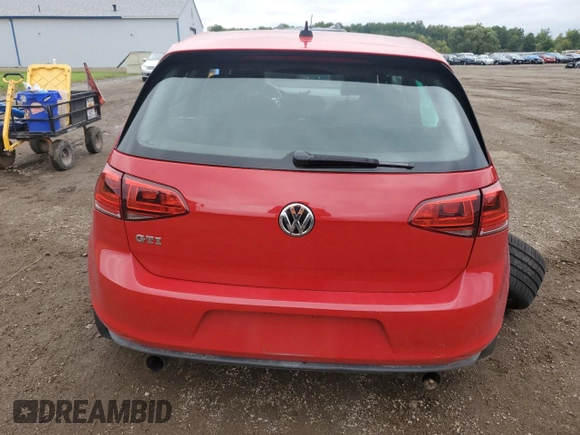 2015 Volkswagen Golf GTI S with VIN 3VWTT7AUXFM031824, listed as a Copart auction lot 73540674 with 71,225 mi miles and Salvage Title. Bid and sale history available at carsss.com. Image 6.