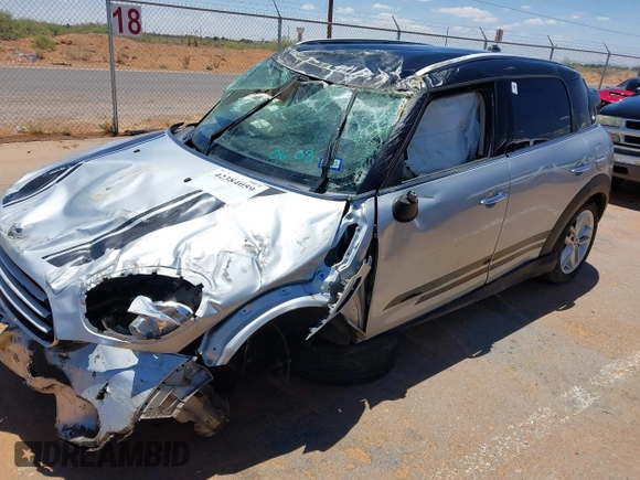 2014 MINI Countryman with VIN WMWZB3C53EWR40742, listed as a IAAI auction lot 42384059 with Not provided miles and . Bid and sale history available at DreamBid. Image 2.