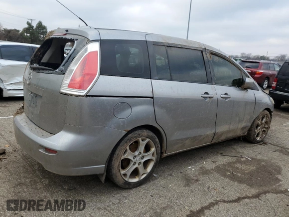 2010 Mazda 5 Sport with VIN JM1CR2W34A0387606, listed as a Copart auction lot 40808824 with Not Provided miles and Salvage Title. Bid and sale history available at DreamBid. Image 3.