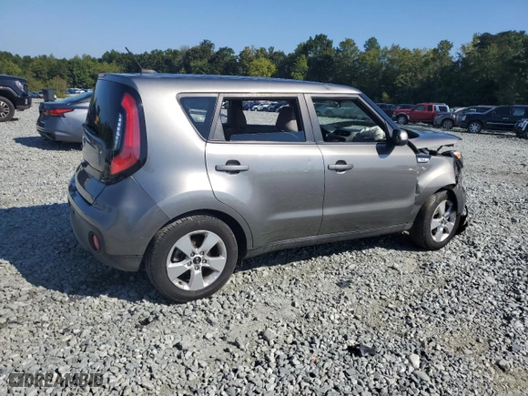 2019 Kia Soul with VIN KNDJN2A26K7025643, listed as a Copart auction lot 68259123 with 0 mi miles and Salvage Title. Bid and sale history available at carsss.com. Image 3.