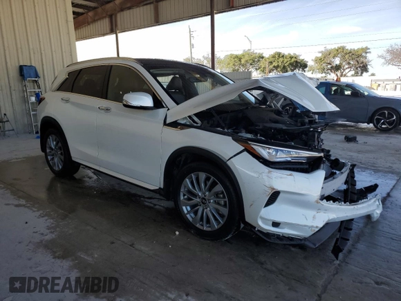 2023 Infiniti QX50 Luxe с VIN 3PCAJ5BA6PF120790, выставлен на аукционе Copart как лот 83192294 с пробегом 9 212 миль миль и На запчасти • Non repairable. История ставок и продаж доступна на DreamBid. Изображение 4.
