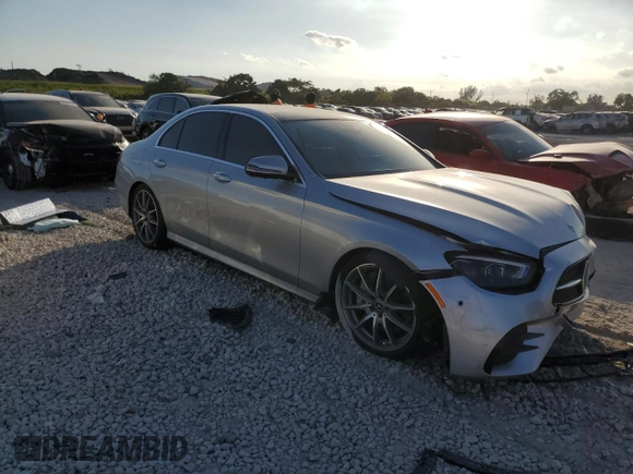 2023 Mercedes-Benz E 450 with VIN W1KZF5KB3PB151016, listed as a Copart auction lot 44630245 with 14,463 mi miles and Salvage Title. Bid and sale history available at DreamBid. Image 4.