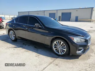 2019 Infiniti Q50 Luxe with VIN JN1EV7AP6KM517703, listed as a Copart auction lot 44838445 with 68,582 mi miles and Clean title. Bid and sale history available at DreamBid. Image 4.