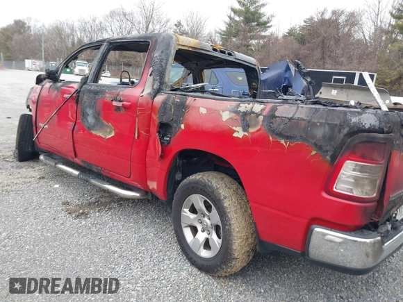 2019 Ram 1500 Big Horn/Lone Star with VIN 1C6RRFFG0KN816224, listed as a IAAI auction lot 41509938 with 1 mi miles. Bid and sale history available at carsss.com. Image 3.