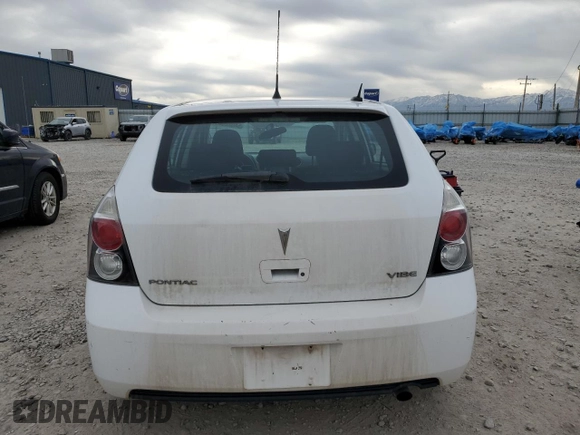 2009 Pontiac Vibe 1SA z VIN 5Y2SP67839Z426809, wystawiony jako Copart lot #54022935 z przebiegiem 249 652 mil mil oraz Czysty tytuł • Clean title. Historia ofert i sprzedaży dostępna na DreamBid. Obrazek 8.