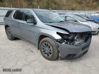 2021 Chevrolet Traverse LS with VIN 1GNEVFKW6MJ199963, listed as a Copart auction lot 78758874 with 94,171 mi miles and Salvage Title. Bid and sale history available at carsss.com. Image 4.