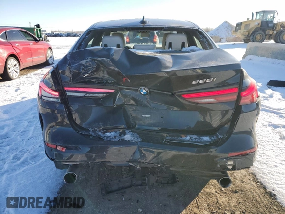 2022 BMW 2 Series 228i xDrive with VIN WBA73AK09N7K50793, listed as a Copart auction lot 87952625 with 21,435 mi miles and Salvage Title. Bid and sale history available at carsss.com. Image 6.