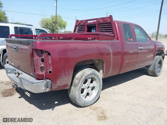 2008 Chevrolet Silverado 1500 LT w/1LT with VIN 2GCEK19J581251615, listed as a IAAI auction lot 41825405 with 1 mi miles. Bid and sale history available at carsss.com. Image 4.