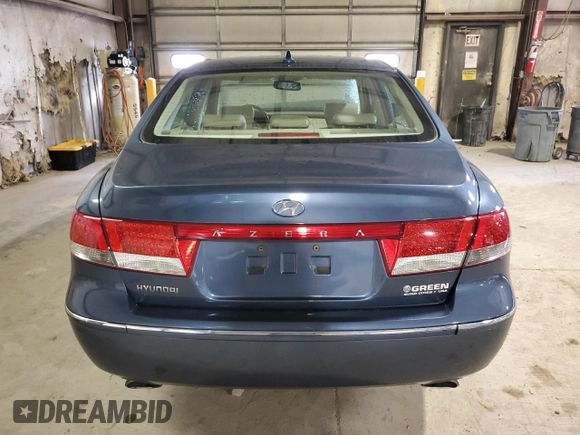 2009 Hyundai Azera GLS with VIN KMHFC46D89A349297, listed as a Copart auction lot 85777694 with 103,647 mi miles and Salvage title. Bid and sale history available at DreamBid. Image 6.