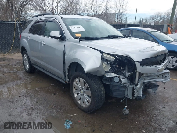 2010 Chevrolet Equinox LT w/2LT with VIN 2CNFLPEY6A6245981, listed as a IAAI auction lot 41878343 with 206,832 mi miles. Bid and sale history available at carsss.com. Image 1.
