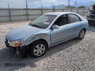 2008 Kia Spectra EX with VIN KNAFE121485494298, listed as a Copart auction lot 63817535 with Not provided miles and Salvage title. Bid and sale history available at DreamBid. Image 1.