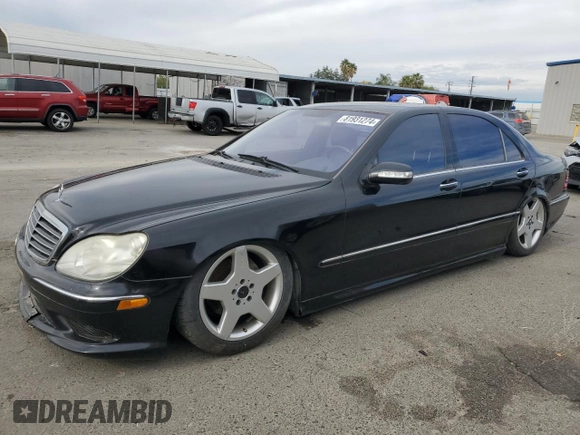 2003 Mercedes-Benz S-Class 5.0L with VIN WDBNG75J83A326783, listed as a Copart auction lot 81931274 with 242,197 mi miles and Clean Title. Bid and sale history available at carsss.com. Image 1.