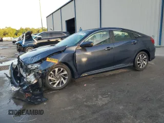 2017 Honda Civic Sedan EX with VIN 19XFC2F73HE073609, listed as a Copart auction lot 51757775 with 55,946 mi miles and Salvage Title. Bid and sale history available at carsss.com. Image 1.