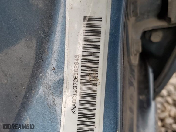 2002 Kia Rio with VIN KNADC123726182945, listed as a Copart auction lot 47737955 with 19,622 mi miles and Salvage Title. Bid and sale history available at carsss.com. Image 13.