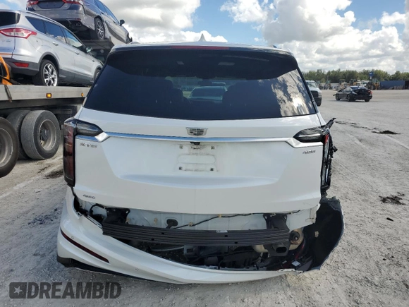 2022 Cadillac XT6 Sport with VIN 1GYKPGRS8NZ164305, listed as a Copart auction lot 80268754 with 17,232 mi miles and Salvage Title. Bid and sale history available at carsss.com. Image 6.