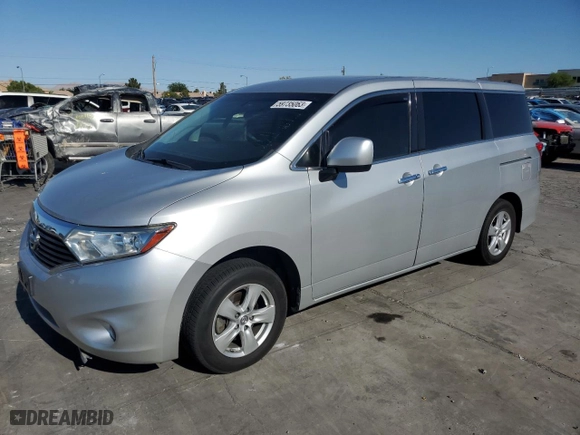 2015 Nissan Quest S with VIN JN8AE2KP5F9127301, listed as a Copart auction lot 59735063 with 100,820 mi miles. Bid and sale history available at carsss.com. Image 1.