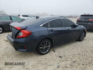 2019 Honda Civic Sedan EX with VIN JHMFC1F31KX003734, listed as a Copart auction lot 46680985 with 30,722 mi miles and Salvage Title. Bid and sale history available at carsss.com. Image 3.