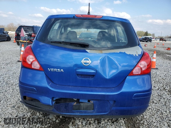 2010 Nissan Versa 1.8 SL with VIN 3N1BC1CP7AL404273, listed as a Copart auction lot 52581075 with 180,343 mi miles and Salvage Title. Bid and sale history available at carsss.com. Image 6.