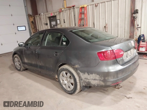 2012 Volkswagen Jetta Sedan S with VIN 3VW2K7AJXCM342315, listed as a IAAI auction lot 41946926 with 143,166 mi miles. Bid and sale history available at carsss.com. Image 3.