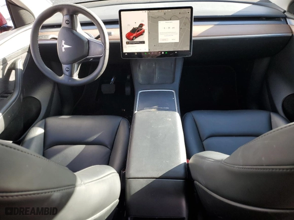2023 Tesla Model Y Long Range with VIN 7SAYGDEE0PF866998, listed as a Copart auction lot 84554184 with 110,174 mi miles and Salvage Title. Bid and sale history available at carsss.com. Image 8.