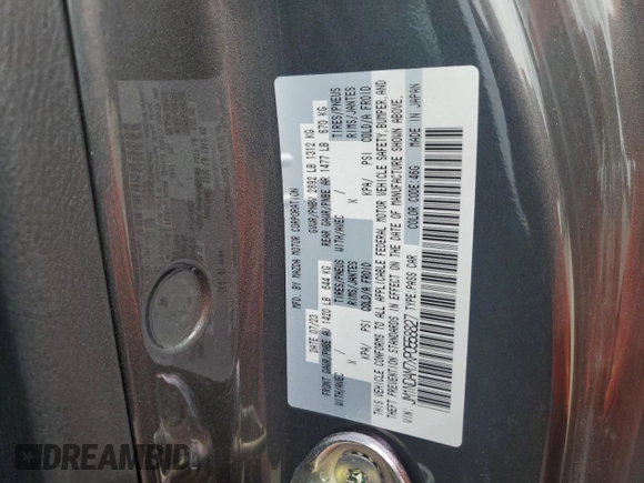 2023 Mazda MX-5 Miata Grand Touring with VIN JM1NDAM7XP0558827, listed as a Copart auction lot 79390864 with 14,901 mi miles and Salvage title. Bid and sale history available at DreamBid. Image 12.