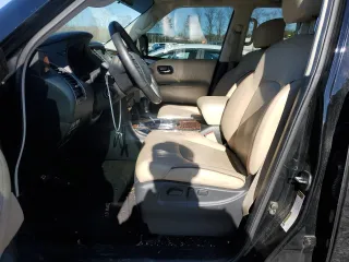2018 Nissan Armada Platinum with VIN JN8AY2NFXJ9330252, listed as a Copart auction lot 49107385 with 125,596 mi miles and Salvage Title. Bid and sale history available at carsss.com. Image 7.