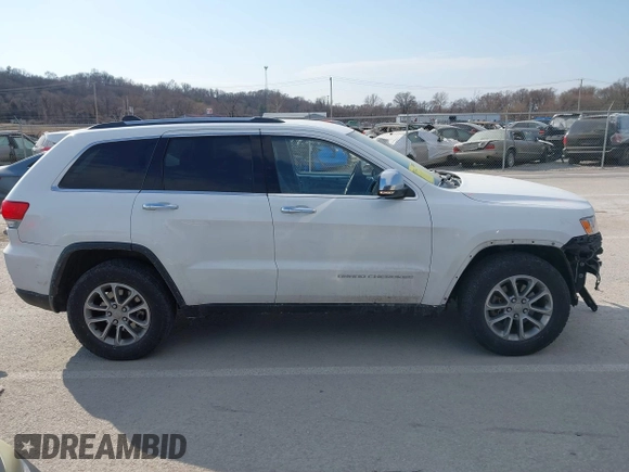 2015 Jeep Grand Cherokee Limited with VIN 1C4RJFBGXFC100325, listed as a IAAI auction lot 41700909 with 1 mi miles. Bid and sale history available at carsss.com. Image 13.