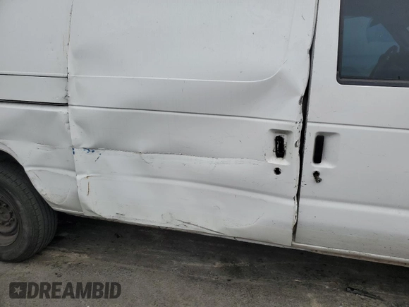 2008 Ford Econoline Cargo Commercial with VIN 1FTSE34L98DB41380, listed as a Copart auction lot 76335224 with Not provided miles and Salvage title. Bid and sale history available at DreamBid. Image 11.