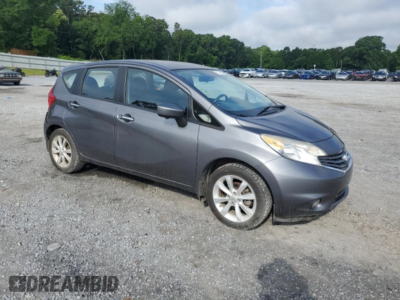 2016 Nissan Note SL with VIN 3N1CE2CPXGL365370, listed as a Copart auction lot 61049325 with 55,126 mi miles and Salvage title. Bid and sale history available at DreamBid. Image 4.