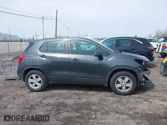 2020 Chevrolet Trax LS with VIN 3GNCJKSBXLL185161, listed as a IAAI auction lot 42032231 with 82,587 mi miles and . Bid and sale history available at DreamBid. Image 11.