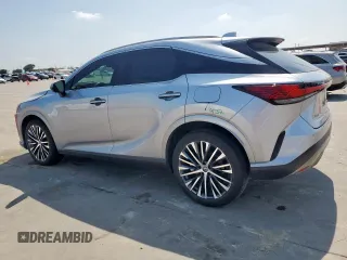 2023 Lexus RX 350 with VIN JTJCHMAA7P2002344, listed as a Copart auction lot 58018015 with 18,551 mi miles and Salvage title. Bid and sale history available at DreamBid. Image 2.