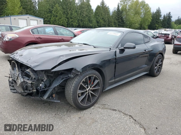 2015 Ford Mustang EcoBoost with VIN 1FA6P8TH0F5396373, listed as a Copart auction lot 54129565 with 106,631 mi miles and Salvage Title. Bid and sale history available at carsss.com. Image 1.