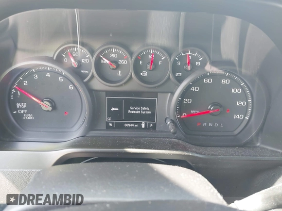 2020 Chevrolet Silverado 1500 Custom with VIN 3GCPWBEK0LG406699, listed as a IAAI auction lot 41717617 with 60,944 mi miles and . Bid and sale history available at DreamBid. Image 7.