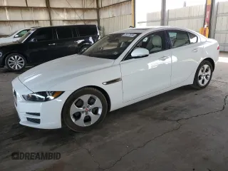 2018 Jaguar XE 25t with VIN SAJAR4FX2JCP27244, listed as a Copart auction lot 79117674 with 67,760 mi miles and Salvage Title. Bid and sale history available at carsss.com. Image 1.