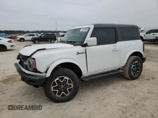 2022 Ford Bronco with VIN 1FMDE5AHXNLB15534, listed as a Copart auction lot 44449825 with 45,726 mi miles and Salvage Title. Bid and sale history available at carsss.com. Image 1.