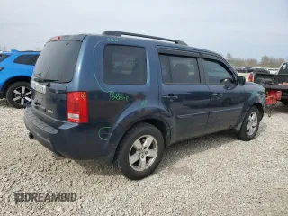 2009 Honda Pilot EX-L with VIN 5FNYF48529B031032, listed as a Copart auction lot 53060365 with 209,608 mi miles and Salvage Title. Bid and sale history available at carsss.com. Image 3.