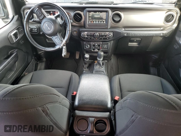 2021 Jeep Wrangler Unlimited Sport with VIN 1C4HJXDG5MW509925, listed as a Copart auction lot 56345885 with 25,549 mi miles and Salvage title. Bid and sale history available at DreamBid. Image 8.