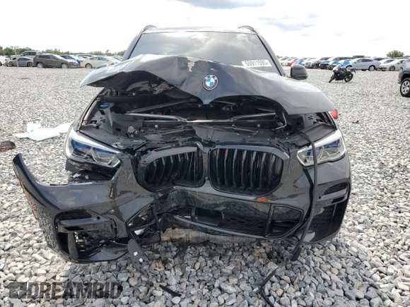 2023 BMW X5 xDrive40i with VIN 5UXCR6C07P9R18608, listed as a Copart auction lot 55911595 with Not provided miles and Salvage title. Bid and sale history available at DreamBid. Image 5.